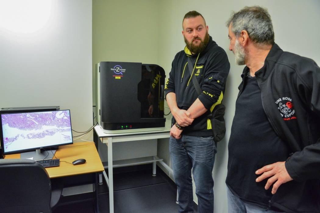 Inauguration  du tout nouveau scanner de lames histologiques au CHRU de Nancy.