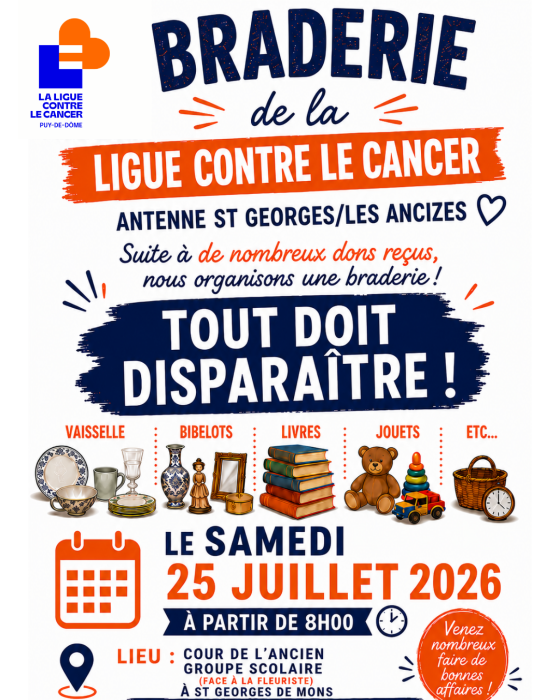 Affiche braderie de st-georges