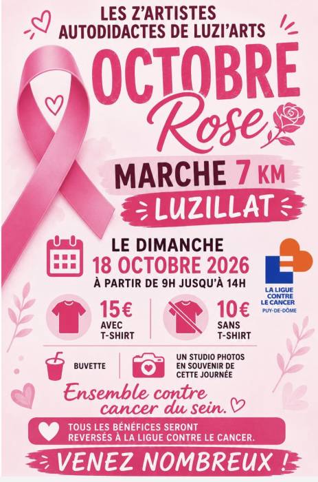 Marche rose Luzillat