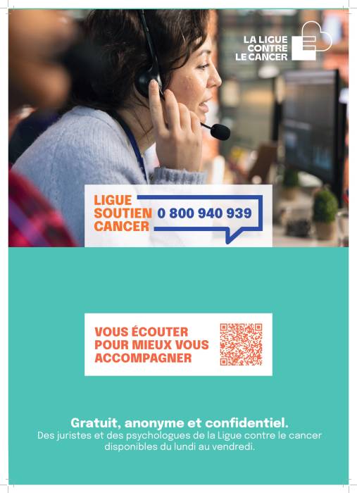 AFFICHE NUMERO VERT LIGUE CANCER