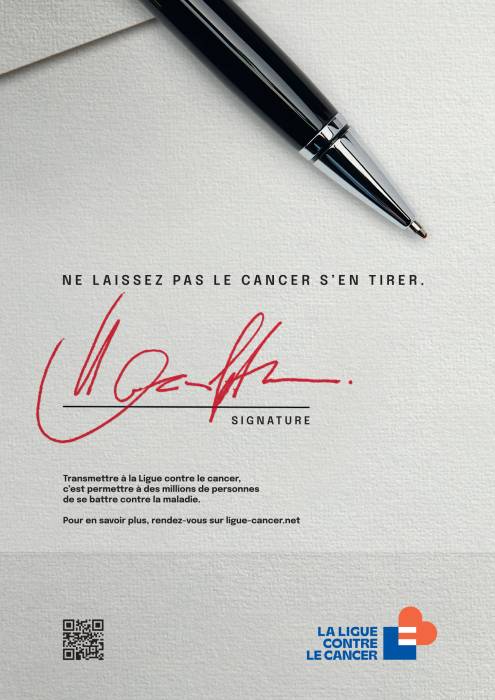 AFFICHE DONS LEGS LIGUE CANCER