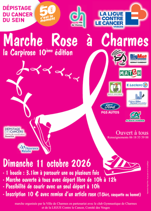 Marche Rose à Charmes