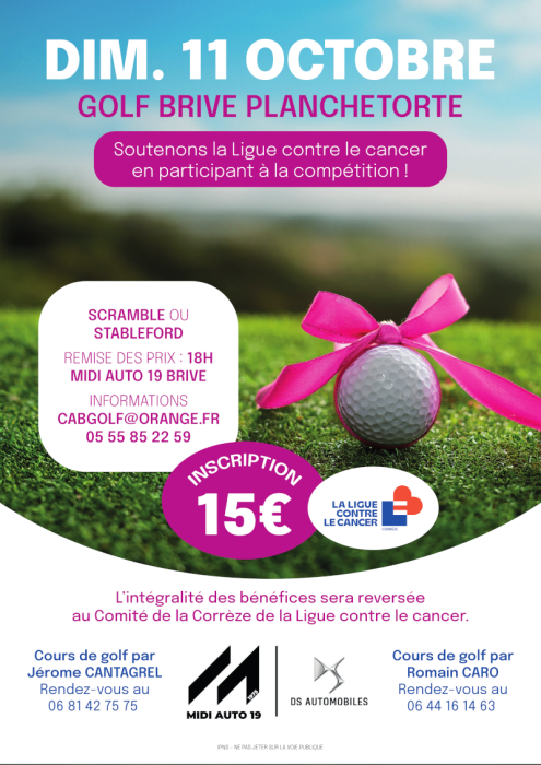 Affiche Golf 2026