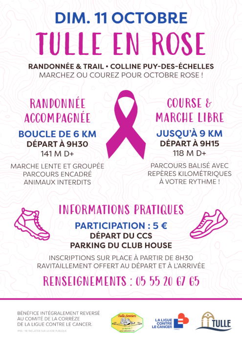 Affiche Tulle en rose 2026