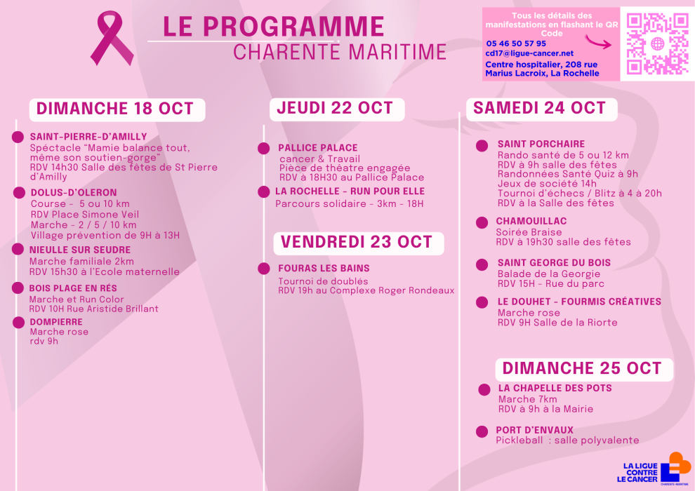 Programme octobre rose 