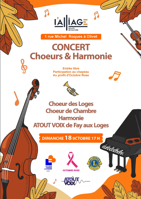 Concert Choeurs et Harmonie Alliage Olivet oct 26