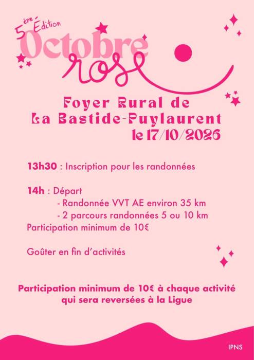 Randonnées Rose La Bastide-Puylaurent