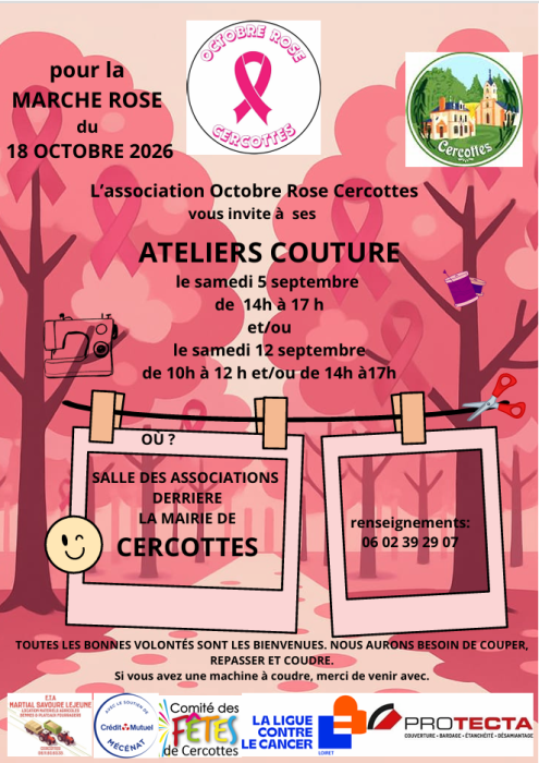 Cercottes octobre rose 2026
