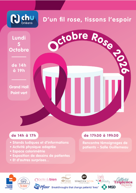 CHU Orléans octobre rose 2026