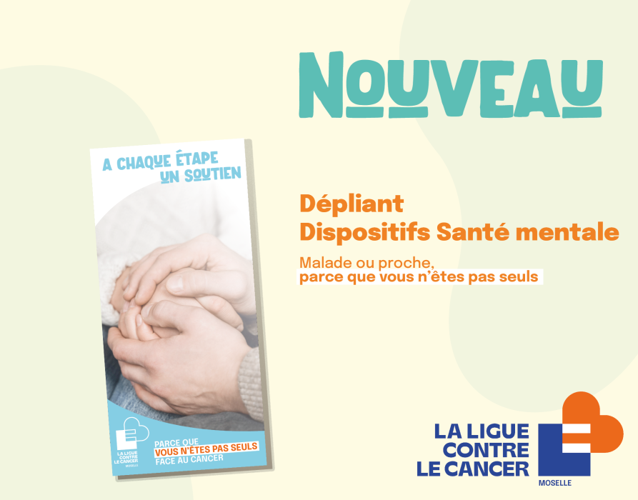 Nouveau dépliant regroupant les dispositifs autour de la santé mentale