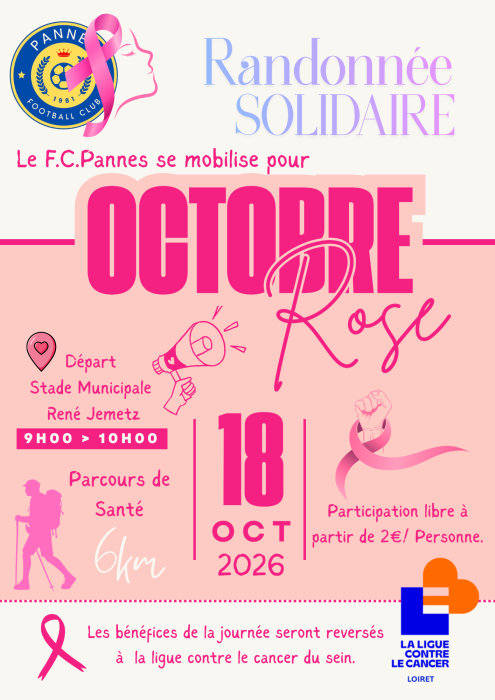 Randonnée solidaire organisée par le FC Pannes oct 26
