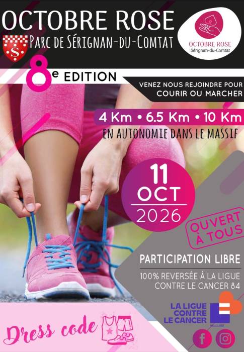 affiche marche Sérignan-du-Comtat