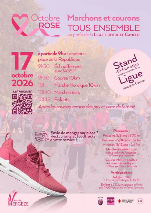 Marche octobre rose Vergèze