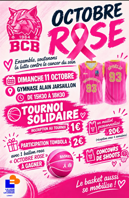 Le BCN se mobilise : tournoi solidaire au Gymnase Alain Jarsaillon de Beaugency