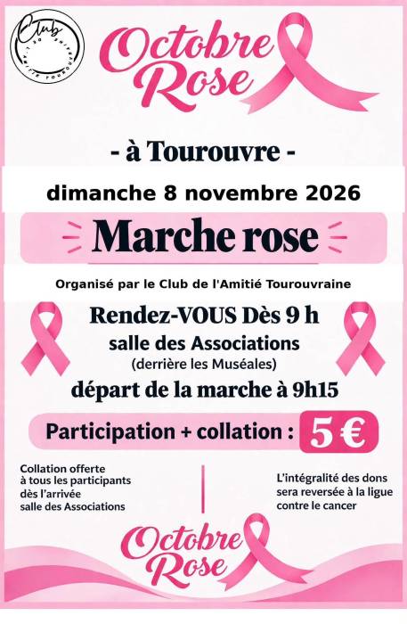 marche rose à Tourouvre