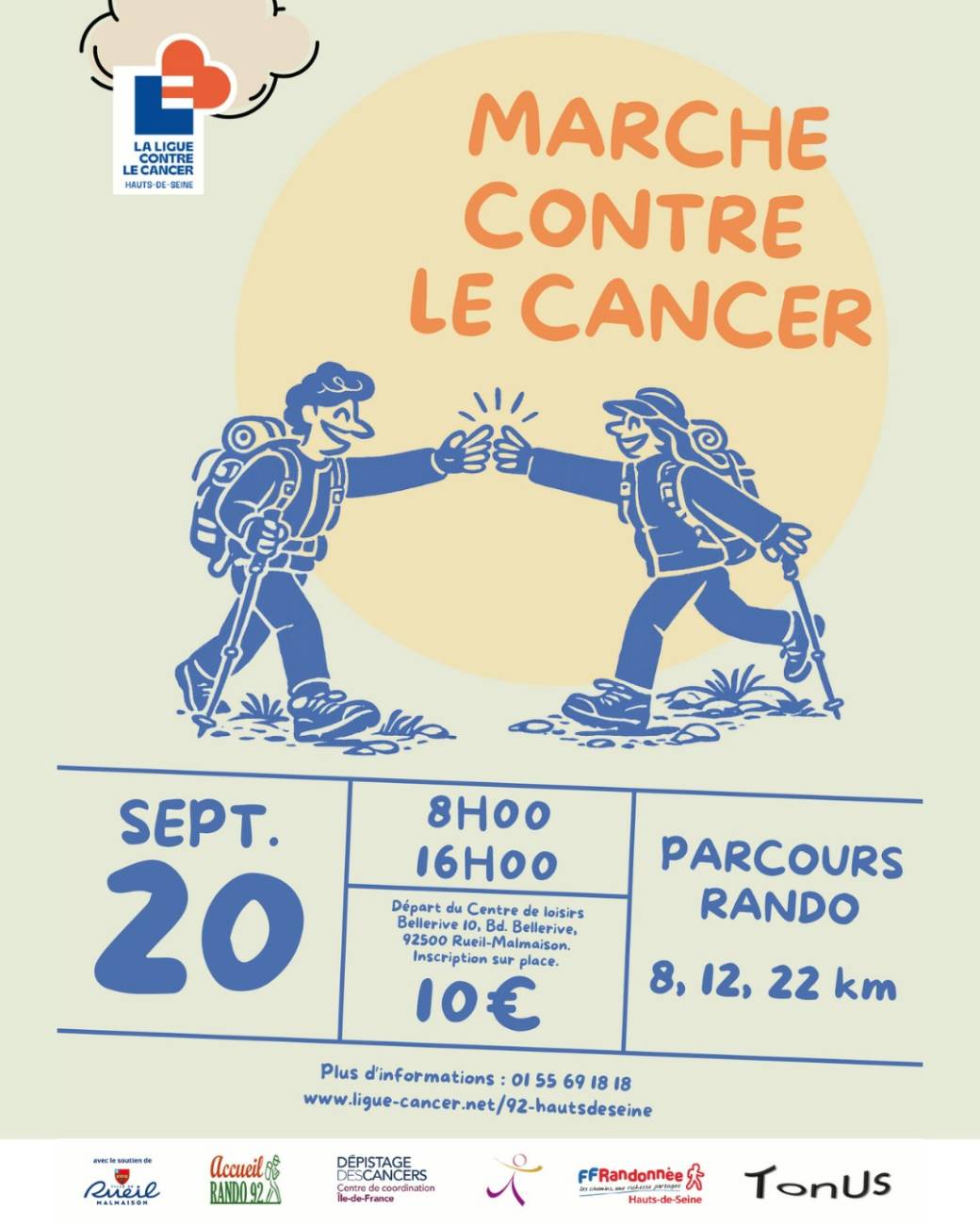 Flyer marche contre le cancer