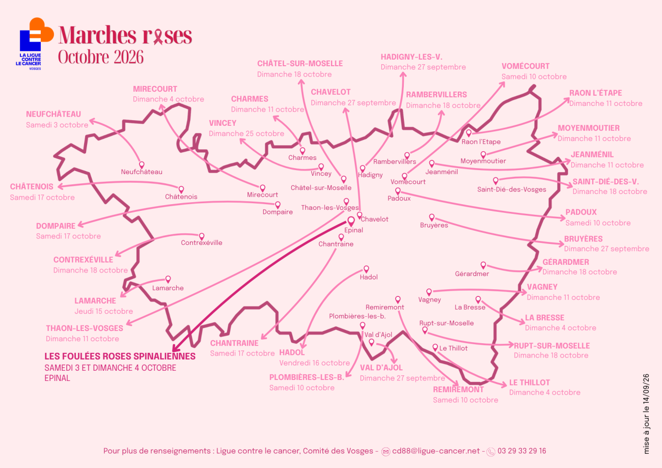 carte marches roses