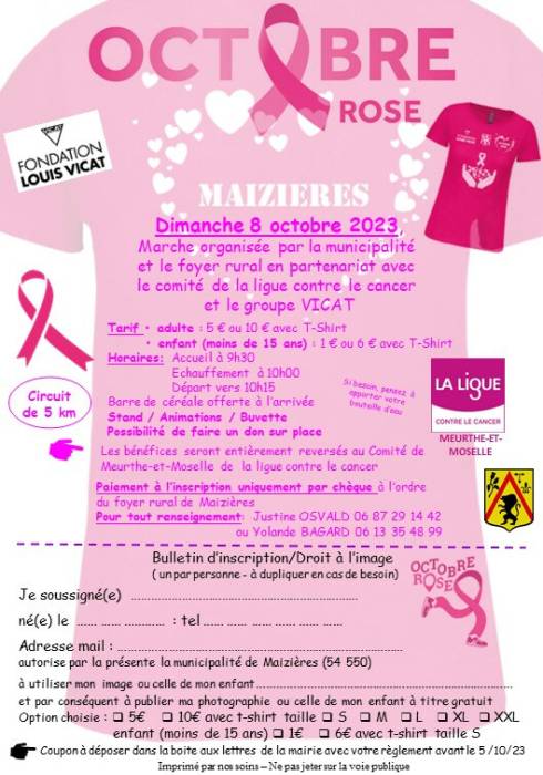 Marche rose de Maizières 2023
