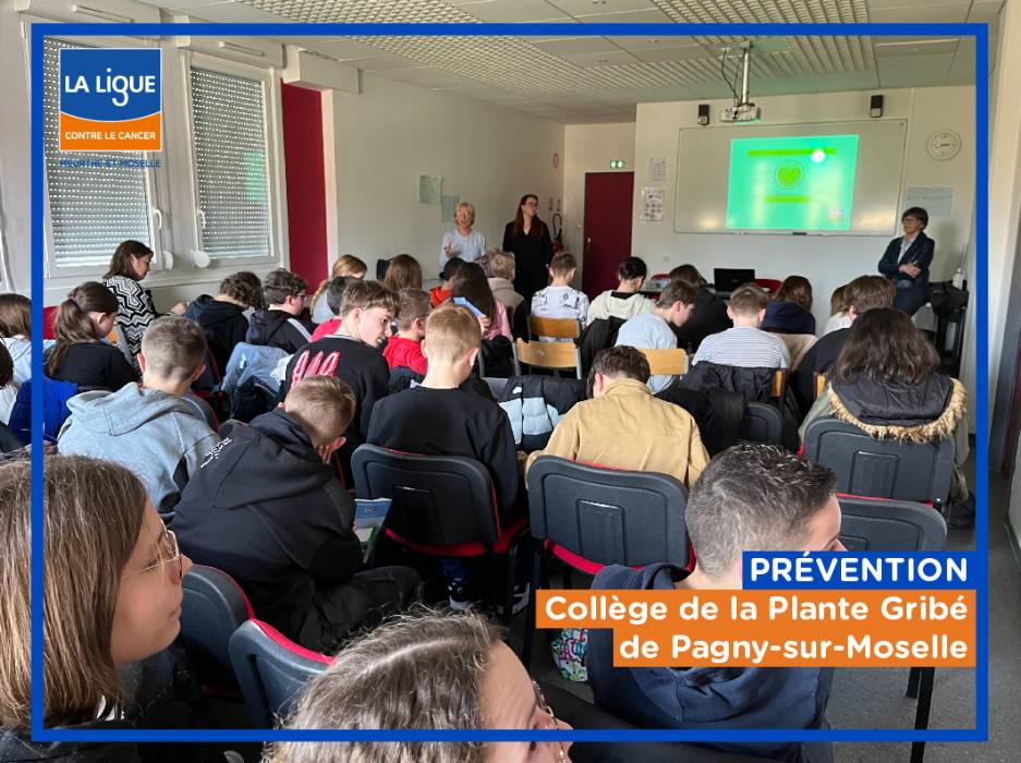 Atelier de prévention dédié aux méfaits du tabac - Collège de la Plante Gribé de Pagny-sur-Moselle