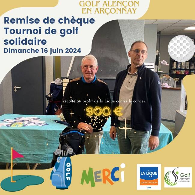 remise cheque golf