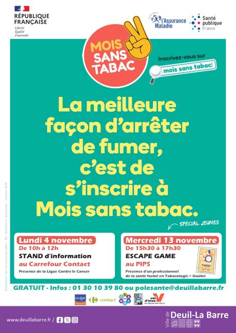 Deuil-La-Barre accueille le mois sans tabac