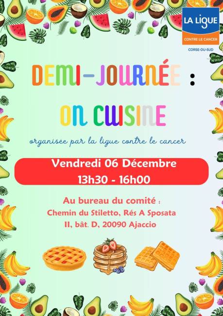 affiche cuisine décembre