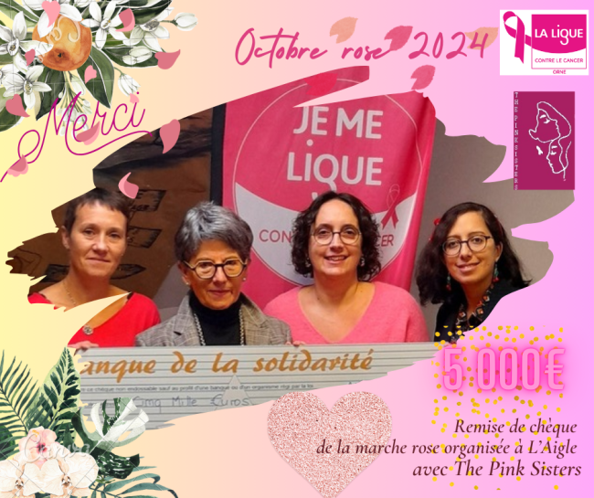 the pink sisters 2024-remise de chèque