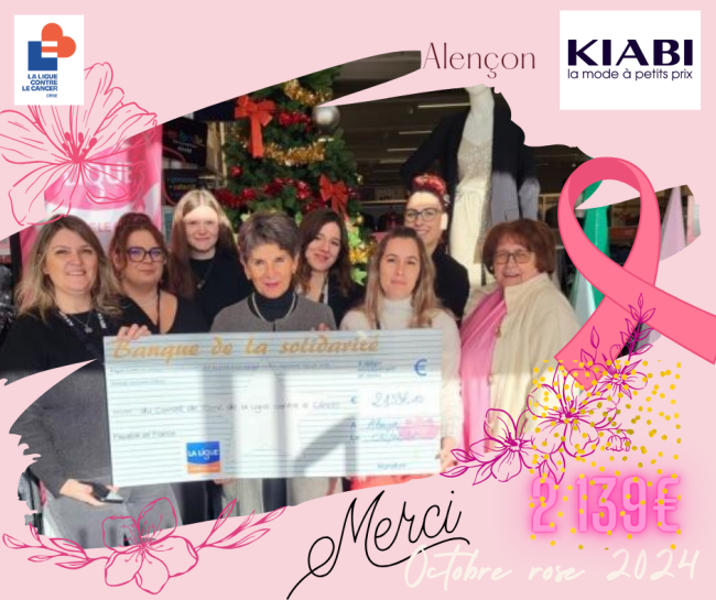 kiabi remise de cheque 2024 alençon