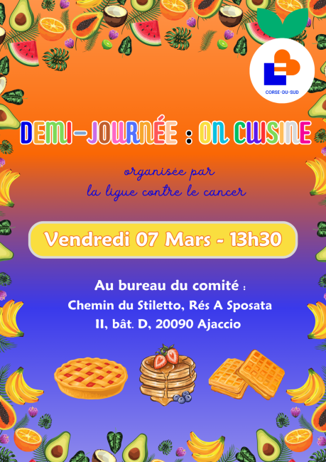 affiche atelier cuisine 2025