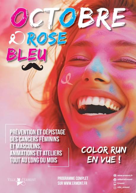 Affiche d'Octobre Rose à Ermont 2024