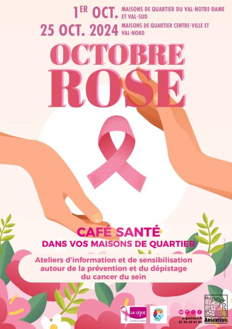 Affiche d'Octobre Rose 2024 à Argenteuil