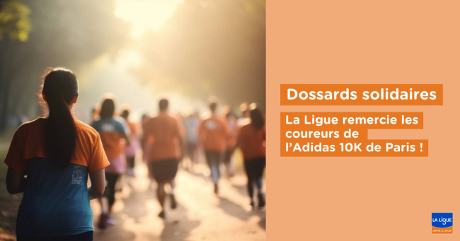 Visuel dossard solidaire Adidas 10K de Paris